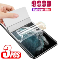 3PCS For Samsung Galaxy S22 S21 S20 Plus Ultra Screen Protector On Samsung Note 20 10 9 S10 S9 Lite S20 S21 FE 5G Hydrogel Film