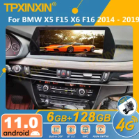 For BMW X5 F15 X6 F16 2014 - 2019 Android Car Radio 2Din Stereo Receiver Autoradio Multimedia Player GPS Navi Head Unit Screen