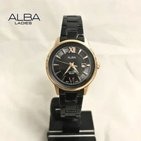 Jam Tangan Wanita Alba AH7AT4 Black Dial 29mm Original Garansi Resmi