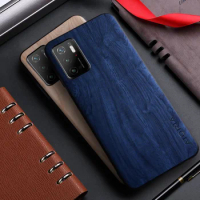 Case for Xiaomi Poco M3 Pro 5G funda bamboo wood pattern Leather Four-corner back cover for xiaomi poco m3 pro 5g phone case