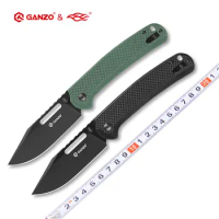 Ganzo FBKNIFE G768PT D2+PVD titanium coating blade G10 Handle Folding knife Survival tool Pocket Knife tactical outdoor tool