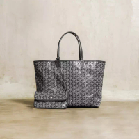 Goyard Tas GOYARD ST LOUIS GREY TOTE BAG 100% ORIGINAL
