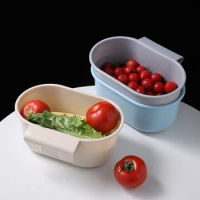 Plastic Sink Drain Rack For Washing Vegetable Fruit Washing Basket Kitchen Sink Organizer Creative Kitchen Accessories
