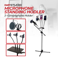 Microphone Standing Holder Tripod 3xSmartphone Holder