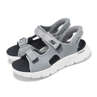Skechers 涼鞋 Go Walk Flex Sandal-Easy Entry Slip-Ins 男鞋 灰 藍 避震 涼拖鞋 229210GYNV