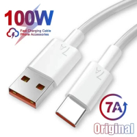 7A 100W Type C USB Cable Fast Charging Data Cord For Xiaomi 13 12 11 Huawei Mate 50 60 Redmi K50 Note 13 Honor 90 POCO F5 X5 Pro