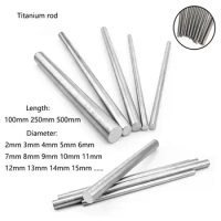 Titanium Bar Length 100-500mm TC2 Titanium Ti Bar Grade Wire Stick Metal Rod Diameter 10mm For Turbine Manufacturing aerospace