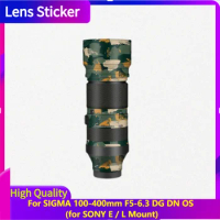 For SIGMA 100-400mm F5-6.3 DG DN OS for SONY E / L Mount Lens Sticker Protective Skin Decal Film Anti-Scratch Protector Coat