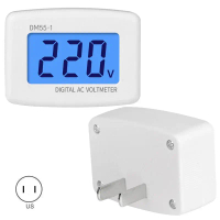 Máy đo điện xoay chiều DM55 1 số hóa, kiểm tra điện áp 80–300 V cắm vào với đèn nền màn hình LCD, bộ