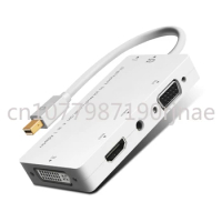 4-in-1Usb Mini Dp To Vga Dvi Hdmi and 3.55M Audio Adapter Flat Panel Monitor Notebook