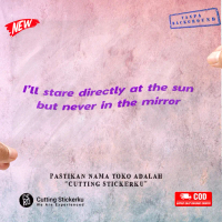 Cutting Stiker Taylor's Lyrics Mirror Variasi Motor Mobil Kaca Spion Sticker Taylor Swift Version Ca