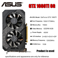 Used TUF GTX 1660 Ti 6GB GAMING Video Cards GTX1660Ti GPU Graphic Card
