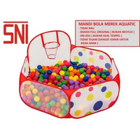 AQUATIC MANDI BOLA ANAK PASTEL KOLAM ANAK 100 PCS / BOLA MANDI WARNA WARNI WARNA PASTEL