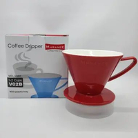 Dripper Ceramic Muranee V60 Uk 2-4 Cup DOUBLE BONUS Tray &Paper Filter