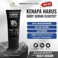 [REAL 10% NIACINAMIDE] ELVICTO BRIGHTENING BODY SERUM 10% Niacinamide 100gr | Body Serum Pria Body S