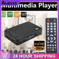 Ultra Media Player For Car TV SD MMC RMVB MP3 USB External HDD U Disk MultiMedia Media Player Box With VGA SD MKV H.265