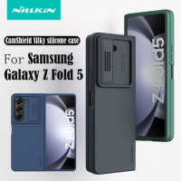 For Samsung Galaxy Z Fold 5 5G Case NILLKIN Silky Soft Silicone Shockproof 180° Folding Slide Camera Cover For Samsung Z Fold5
