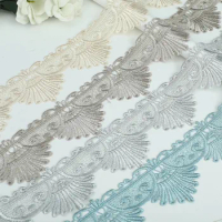 2 Yards Embroidery Lace Ribbon Trims Polyester Water Soluble Hollow Diy Clothing Accessories Home For Sofa Curtain Fabric