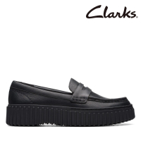 【Clarks】女鞋 Torhill Penny 羅紋厚底餅乾便鞋 鬆糕鞋(CLF74870C)