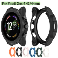 Watch Case For Fossil Gen 6 42/44mm Soft and Flexible TPU Hollow Cover Watch Protection Shell Smart Accessories