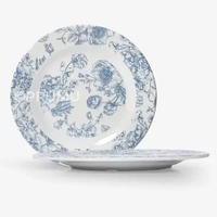 PRUMU Piring Ceper Motif Melamin 8 Inch (20.1 cm) untuk Snack, Dessert, Sajian, Sayur Lauk - P2808KB