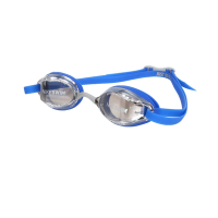 NIKE LEGACY 專業型鏡面泳鏡-抗UV 防霧 蛙鏡 游泳 戲水 NESSD130-431 藍銀