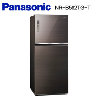 Panasonic國際牌 580公升 無邊框玻璃雙門冰箱 NR-B582TG-T 曜石棕