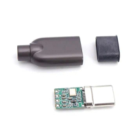 1Set 3 In 1 ALC5686 Chip Type-C Digital Audio Headphone Plug DAC Decoding USB C Hifi Connector Adapter With Shell