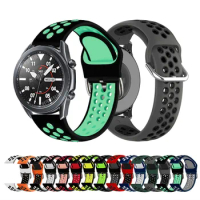 20mm 22mm Strap For Samsung Galaxy Watch 3 41mm 45mm Silicone Wrist Bracelet For Galaxy 42mm 46mm/Gear S2 S3/Sport/Active 2 Band