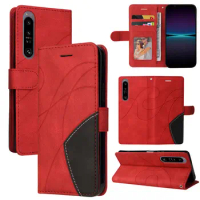 For Sony Xperia 10 5 1 IV Luxury Leather Texture Wallet Case for Sony Xperia 5 III Flip Cover Xperia 5 iv 10iv 1 iv 10 II Funda