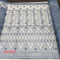 Kain tile bordir motif/Bahan brukat brokat meteran premium/tile spider Seragam