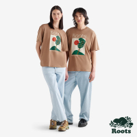 【Roots】Roots 男女共款- FOREST VIEWS短袖T恤(可可色)