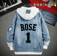 風城玫瑰1號羅斯衣服rose9衛衣男連帽公牛隊球衣籃球運動外套上衣