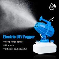 Electric ULV Fogger Portable Ultra-Low Volume Atomizer Sprayer Fine Mist Blower Humidifier Pesticide Nebulizer 5L Insecticide