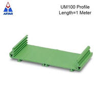 1Meter UM100 Profile PCB Width 100mm PCB DIN Rail Mounting Holder PCBA Plastic PCB Board Carrier Shell PLC Enclosure