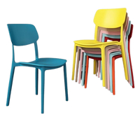 《CHAIR EMPIRE》CH018多色塑膠餐椅/PP材質塑膠椅/一體成型塑膠椅/多色圓背餐椅/餐椅/馬卡龍餐椅/咖啡廳餐椅/休閒椅/戶外塑膠椅/網美店餐椅