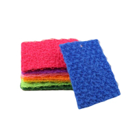 【Nick Shop】4入立體菜瓜布 免運(清潔布/洗碗布/洗碗刷/清潔刷/洗鍋刷/三層交織立體菜瓜布/韓國菜瓜布)