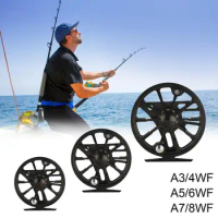 Fly Fishing Rod Reel Powerful Fishing Reel Baitcasting Reel Fly Fishing Tool Lightweight Fishing Gear For Men Saltwater And