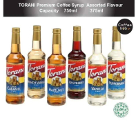(Ready Stock)TORANI Coffee Syrup Glass Bottle 750ml PET Bottle 375ml Assorted Flavour