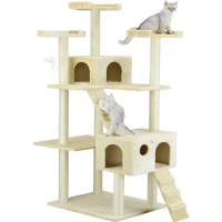 Cat Tree Super Spacious Condo Easy Assembly Extra-large Base Board for Maximum Strength and Stability Free Delivery
