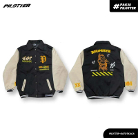 JAKET PILOTTER VARSITY GATOTKACA FREE STICKER