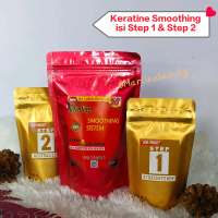 Keratin Smoothing Obat Pelurus Rambut Permanen Include Step 1 Dan Step 2 Dalam Kemasan Praktis Melur