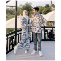BAJUKU - set couple pasangan motif sumba toraja terbaru kemeja rok batik kapelan baju keluarga batik
