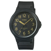 【CASIO 卡西歐】MW-240-1B2 極簡色彩大錶面指針錶(學生考試必備 錶徑約4.36公分)