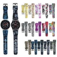 Printed Pattern Silicone Strap for Samsung Gear S3 Frontier Classic Smart Watch Band For Samsung Galaxy Watch 46mm