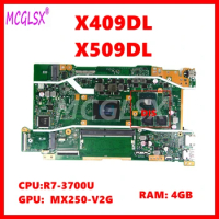X409DL Laptop Motherboard For ASUS X409DA X409DJ X409DL X509DA X509DL X509DJ M590DA Mainboard R7-3700 CPU 4GB-RAM MX250-V2G GPU