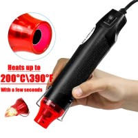 Mini Using Heat Gun 220V/110V Electric Power Tool Hot Air 300W Temperature Gun with Supporting Seat Shrink Plastic Kitchen tools