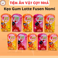 Combo 10 Lọ Kẹo Gum Bong Bóng Lotte Fusen Nomi Hương Dâu Và Cam Chua chua ngọt ngọt, thơm ngon candy