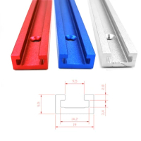 T Track Woodworking T-slot Slide Track Miter Aluminium Alloy Miter Track Jig Screw Fixture Slot Table Saw Router Table DIY Tools