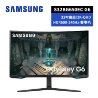 短促 SAMSUNG 32吋 Odyssey G6 1000R 曲面電競顯示器 S32BG650EC